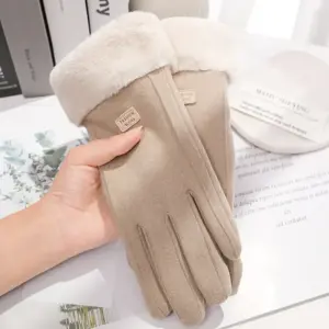 Winter-Handschuhe für Damen – Wildlederoptik, Warm & Touchscreen-kompatibel